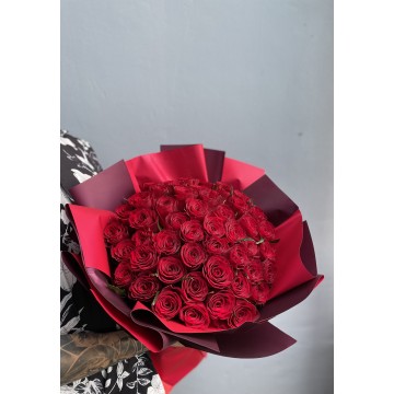 50 Red Roses - Red Romance | Floral Bouquet