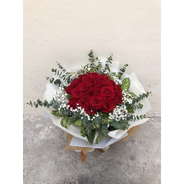 24 Red Roses - Merci | Floral Bouquet