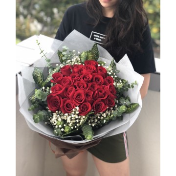 24 Red Roses - With Love | Floral Bouquet